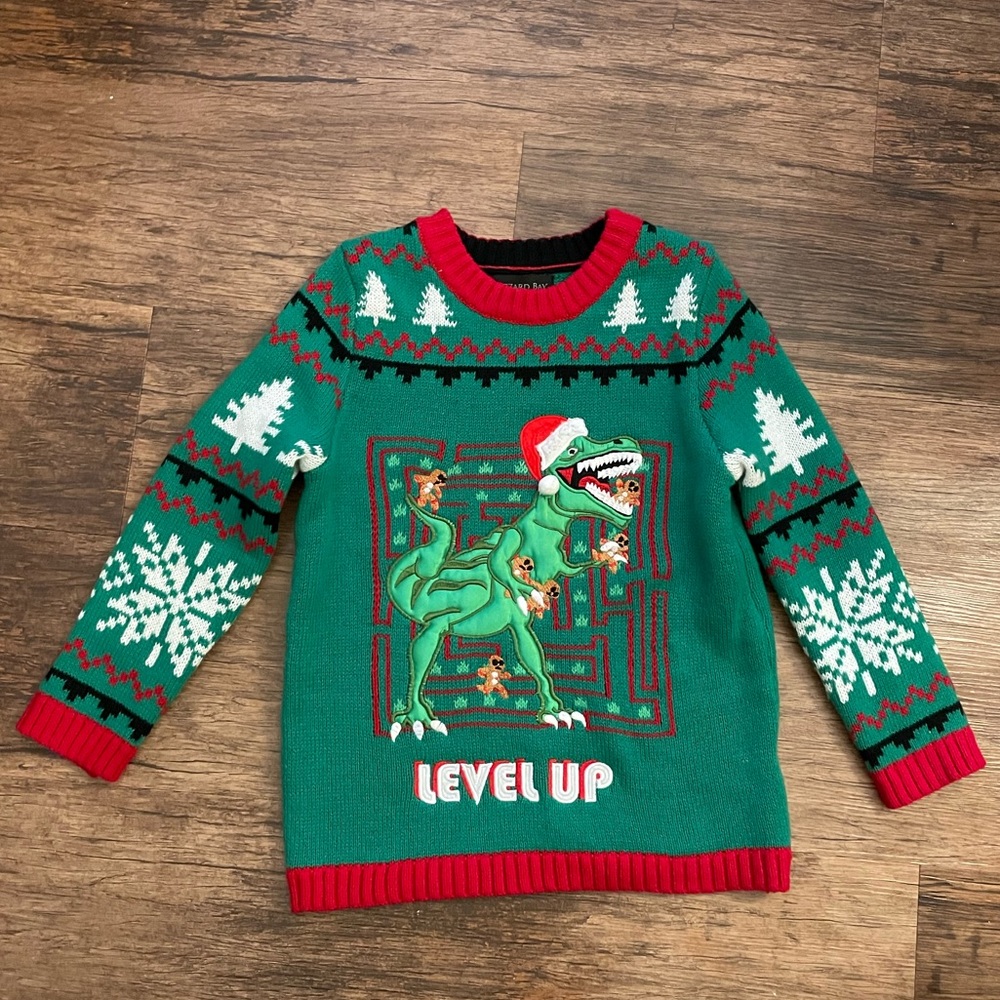 Dinosaur Christmas Sweater